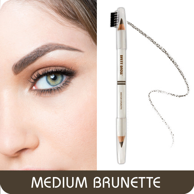 Brett Brow Duo-Shade Pencil Medium Brunette – Brett Glam Beauty